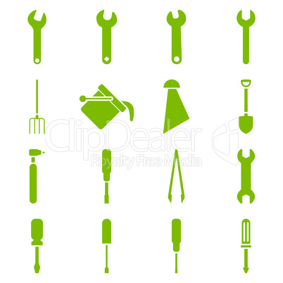 Instruments and tools icon set