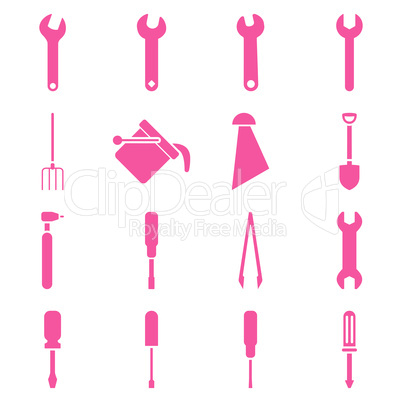 Instruments and tools icon set