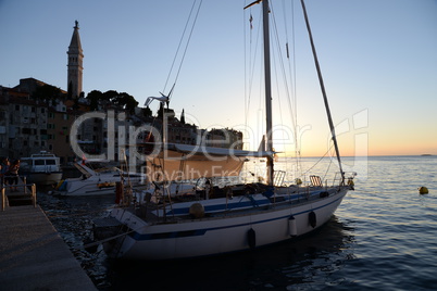 Abend in Rovinj, Istrien, Kroatien