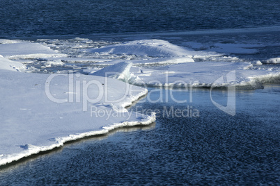 Ice floes at glacier lagoon Jokulsarlon, Iceland