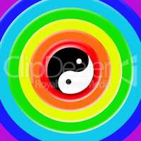 Yin and yang above all colors
