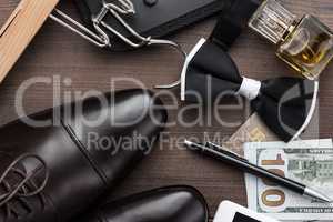 masculine accessories on the table