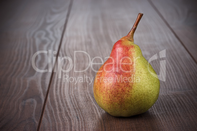 fresh pear on the wooden table