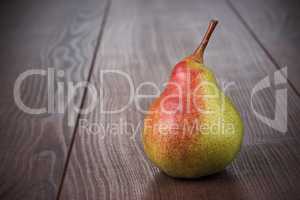 fresh pear on the wooden table