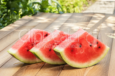 watermelon on the table