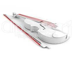 violin. main parts concept