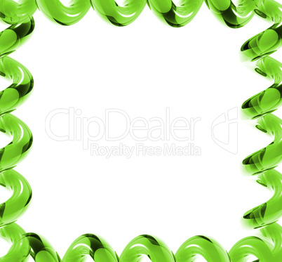 bright green glass frame