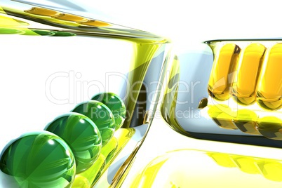 futuristic glass abstraction