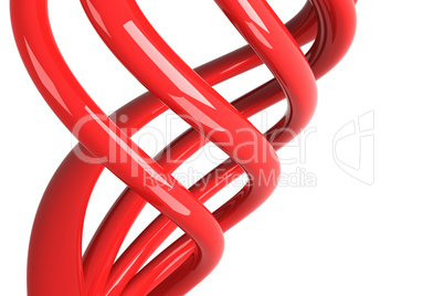 red isolated cables background