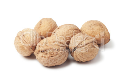 Circassian walnut isolated on white background