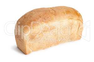 loaf of bread isolated over white background