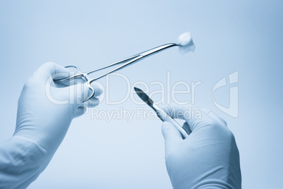 hands of surgeon and assistent nurse during surgery