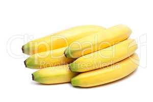 bunch of bananas isolated over white background
