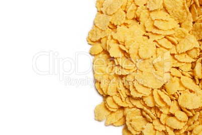 cornflakes background and copy space