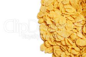 cornflakes background and copy space