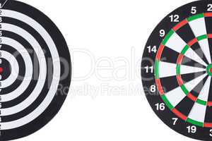 dartboard background with white copy space