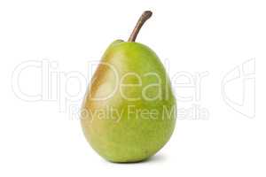 fresh juicy pear isolated over white background