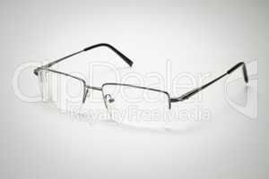 glasses on the grey background