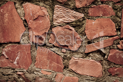 grunge wall of stones texture