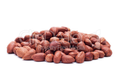 hazelnuts isolated on the white background