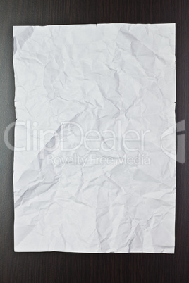 jammed blank sheet of paper on the table