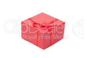 red present box isolated over white