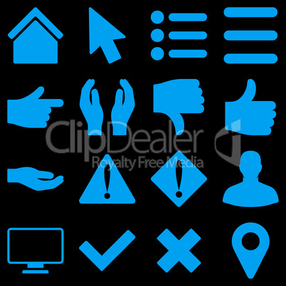 Basic gesture and sign icons