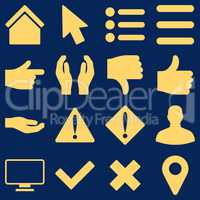 Basic gesture and sign icons