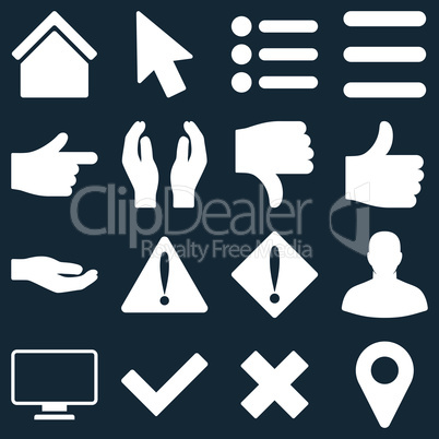 Basic gesture and sign icons