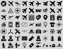 Aviation Icon Set