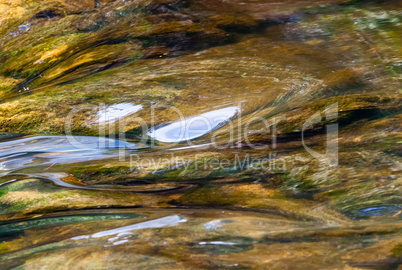 Abstract smooth reflective river water