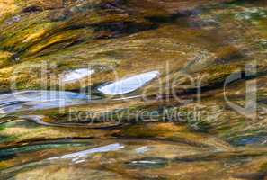 Abstract smooth reflective river water