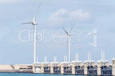 Windkraftanlage im Meer