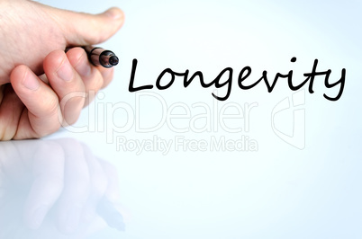 Longevity text concept