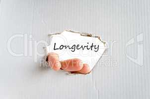 Longevity text concept