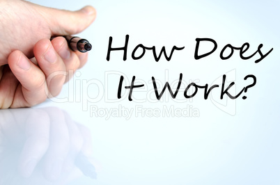 How Does it work text concept