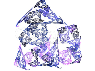 digital fractal on white
