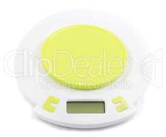 Electronic kitchen scale with green stand