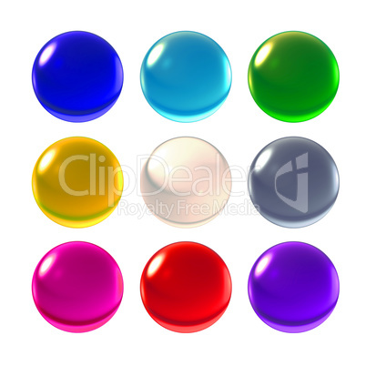 nine color crystal ball