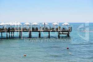 The pier near beach, Antalya, Turkey