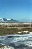 Impressive volcano mountain landscape in Iceland