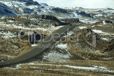 Ring road in Iceland, spring