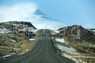 Ring road in Iceland, spring