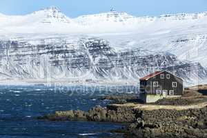 House at the East coast of Iceland