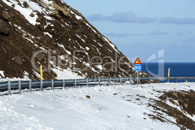 Ring road in Iceland, spring