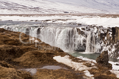 Waterfall Godafoss, Iceland