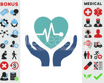 BiColor Cyan-Blue--cardiology.eps