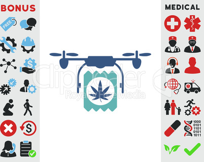 BiColor Cyan-Blue--drugs drone delivery.eps