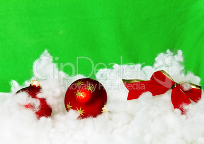 Christmas decoration on abstract background