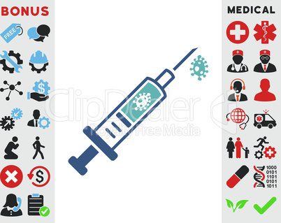 BiColor Cyan-Blue--infection injection.eps